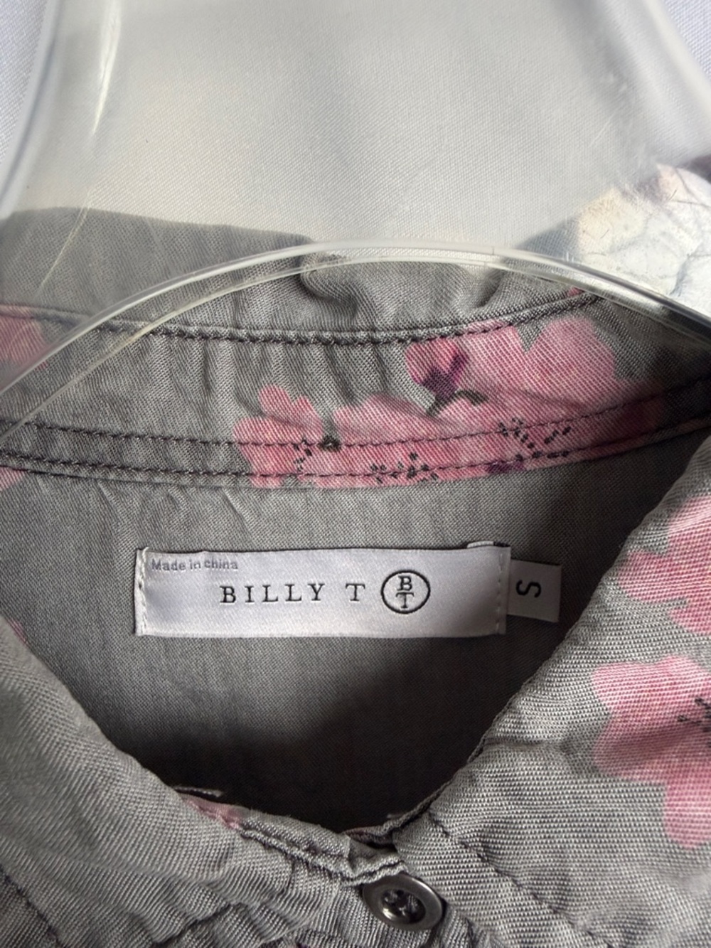 Billy T Madge chambray Cherry Blossom Button Down Shirt - Picture 4 of 10